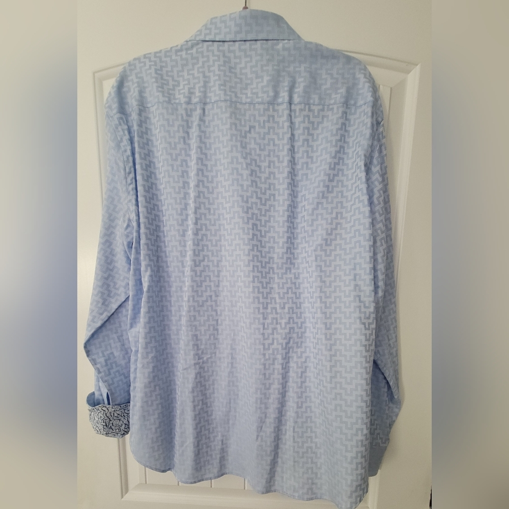 Bugatchi Blue Casual Button Down Shirtbugatchi - image 2